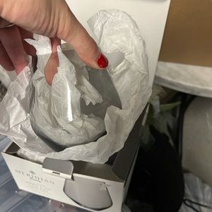 Macys stemless wine glasses, frosted